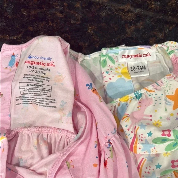2 Magnetic Me dresses w/ diaper cover - Picture 4 of 7